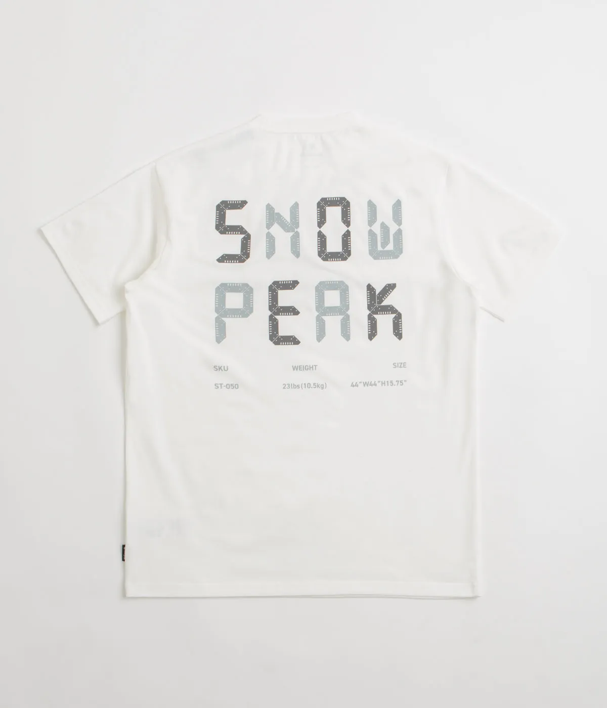 camping clothes ribbon Snow Peak Jikaro Firering Table T-Shirt - Off White