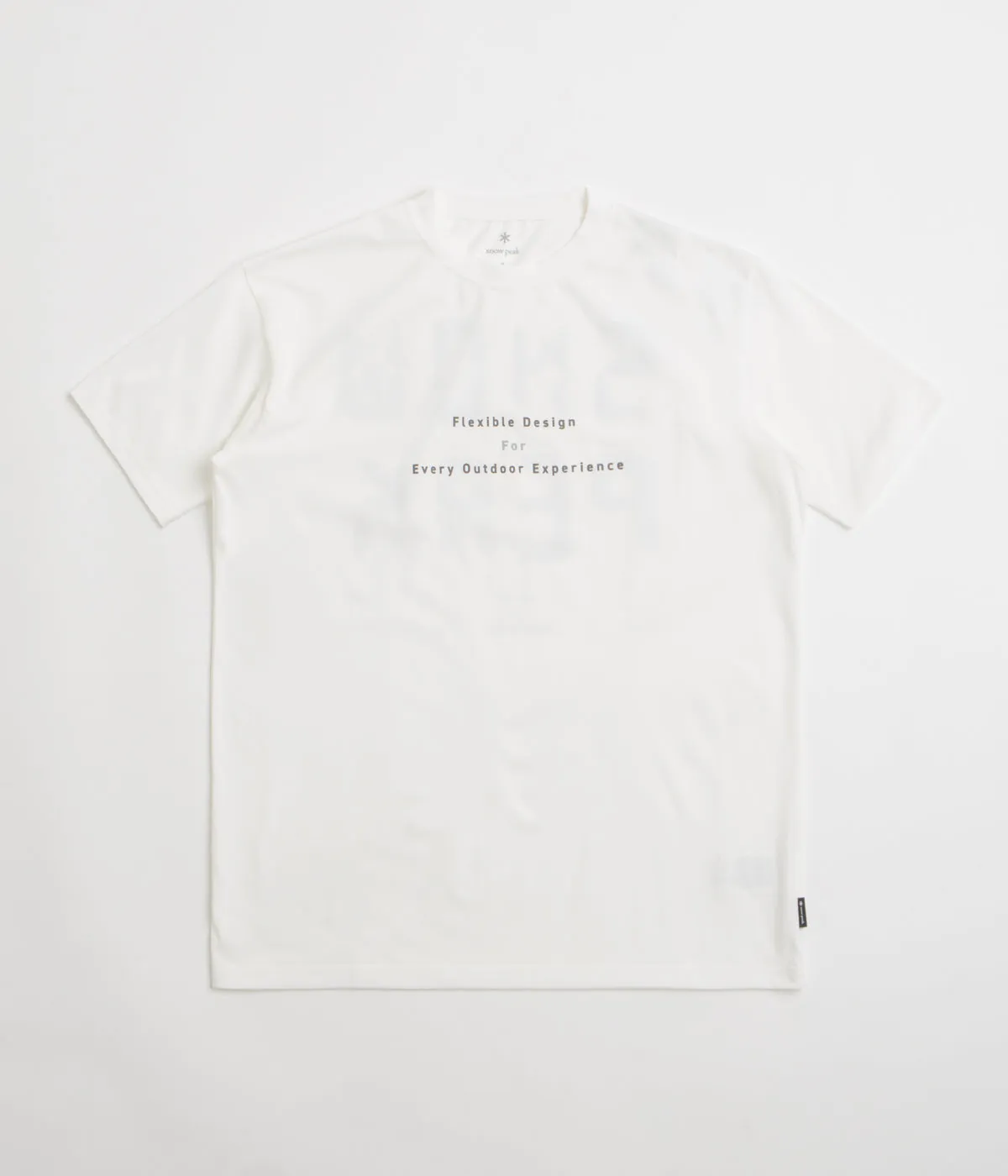 Snow Peak Jikaro Firering Table T-Shirt - Off White Elastic waist
