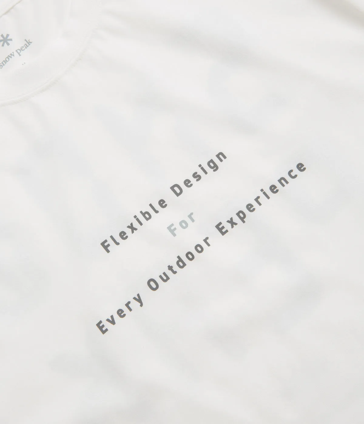 Snow Peak Jikaro Firering Table T-Shirt - Off White ruffle Beach
