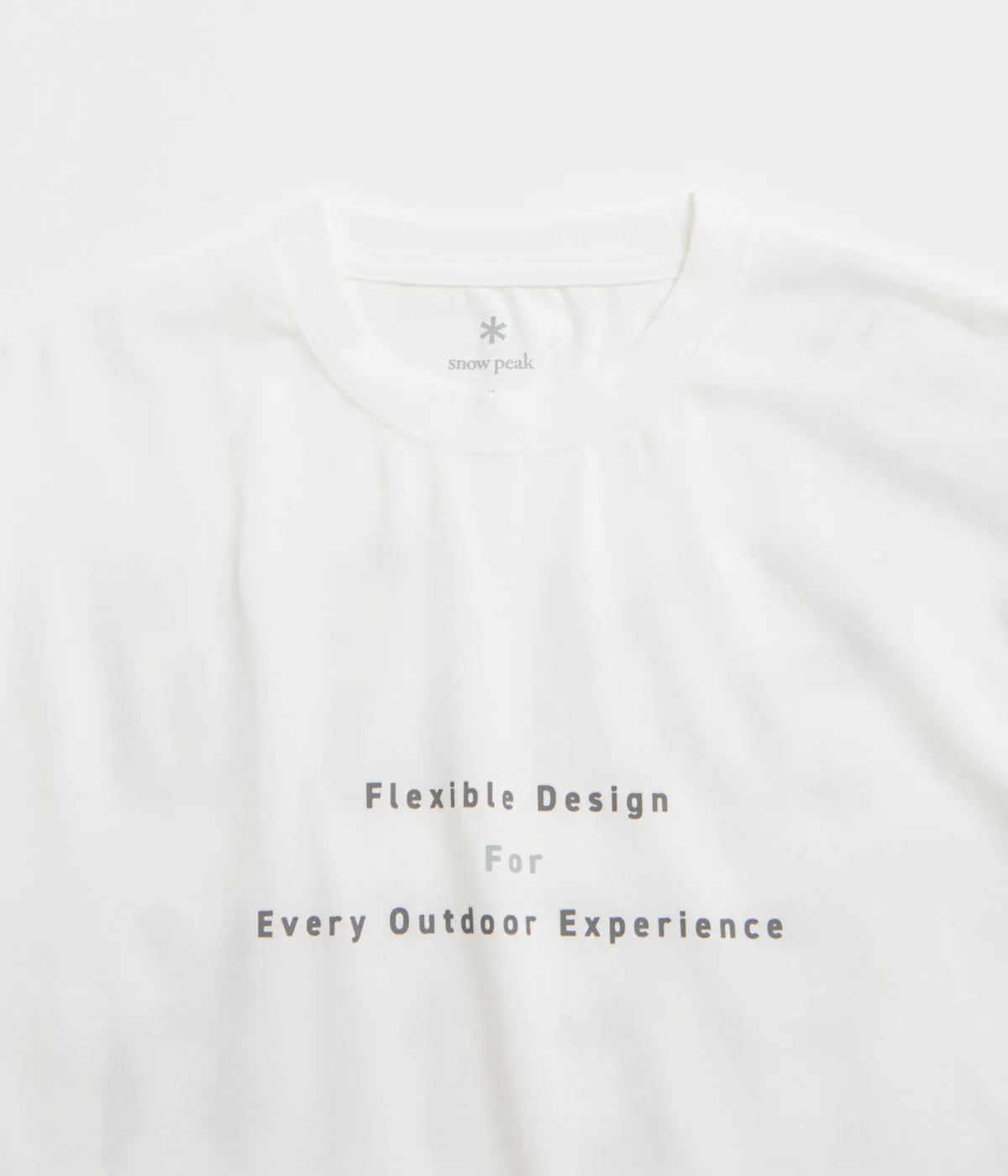 Snow Peak Jikaro Firering Table T-Shirt - Off White Trendy Fashion Cropped