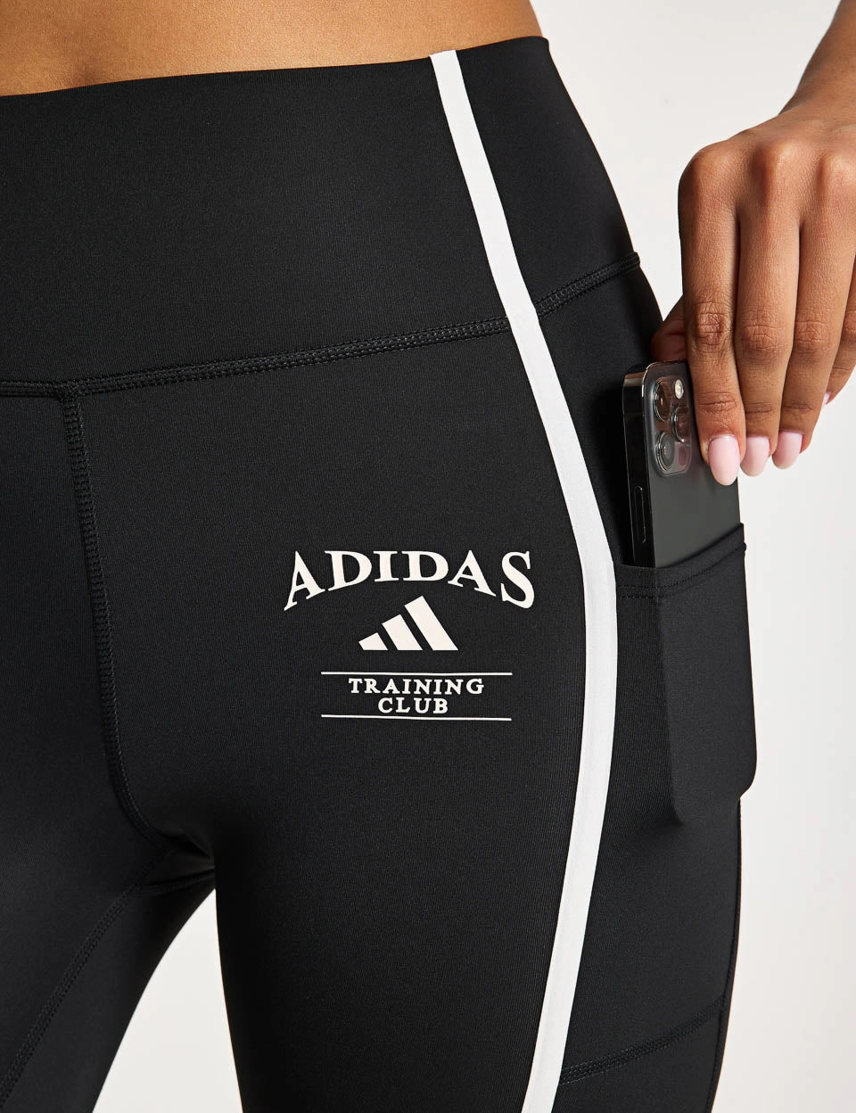 Weekend Trip Unisex Style Optime Heritage 7/8 Leggings - Black/Chalk White
