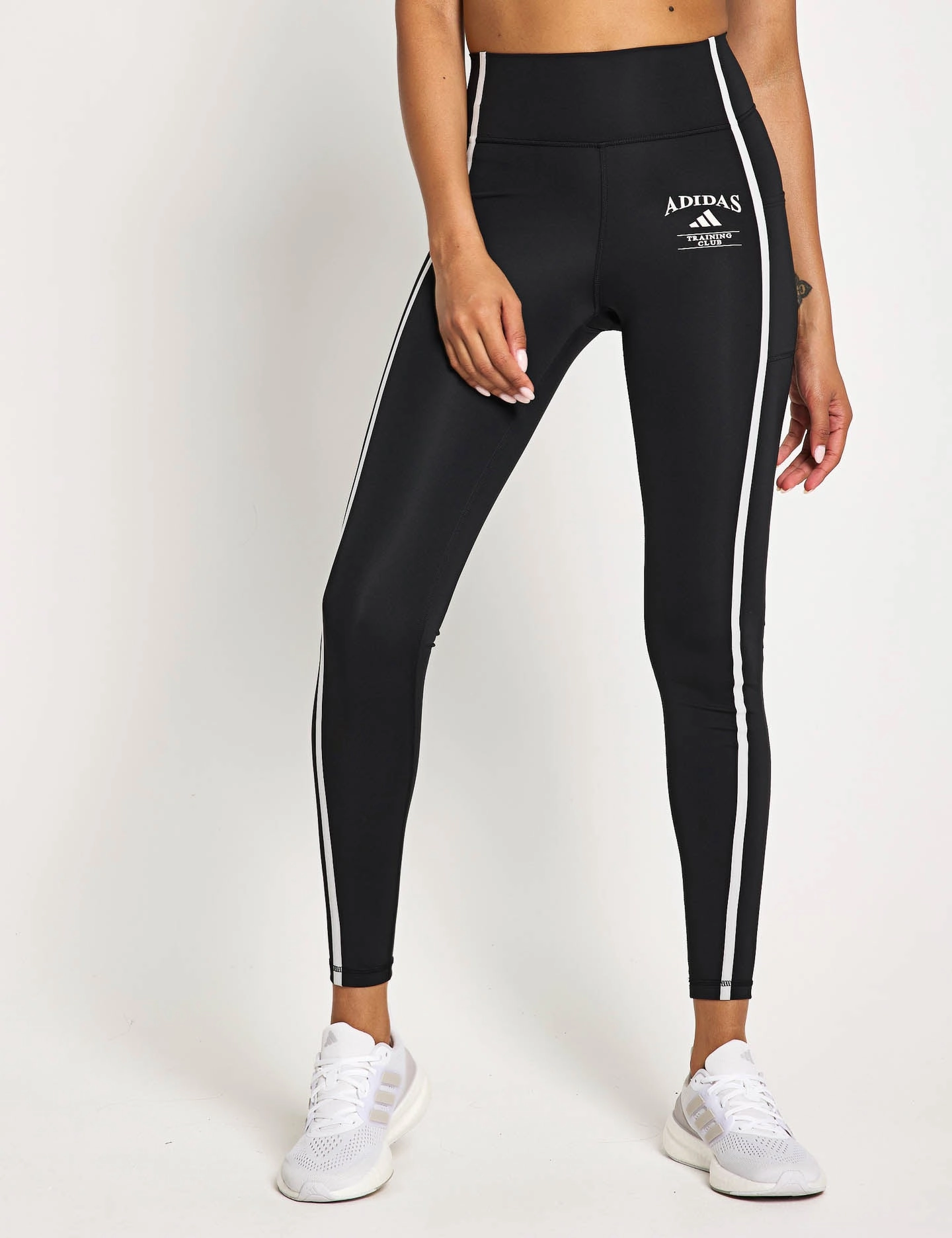 Classic Style Chill Mode Optime Heritage 7/8 Leggings - Black/Chalk White