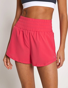 Eco Friendly Material No Ride Up Design Bronte Running Short - Coral