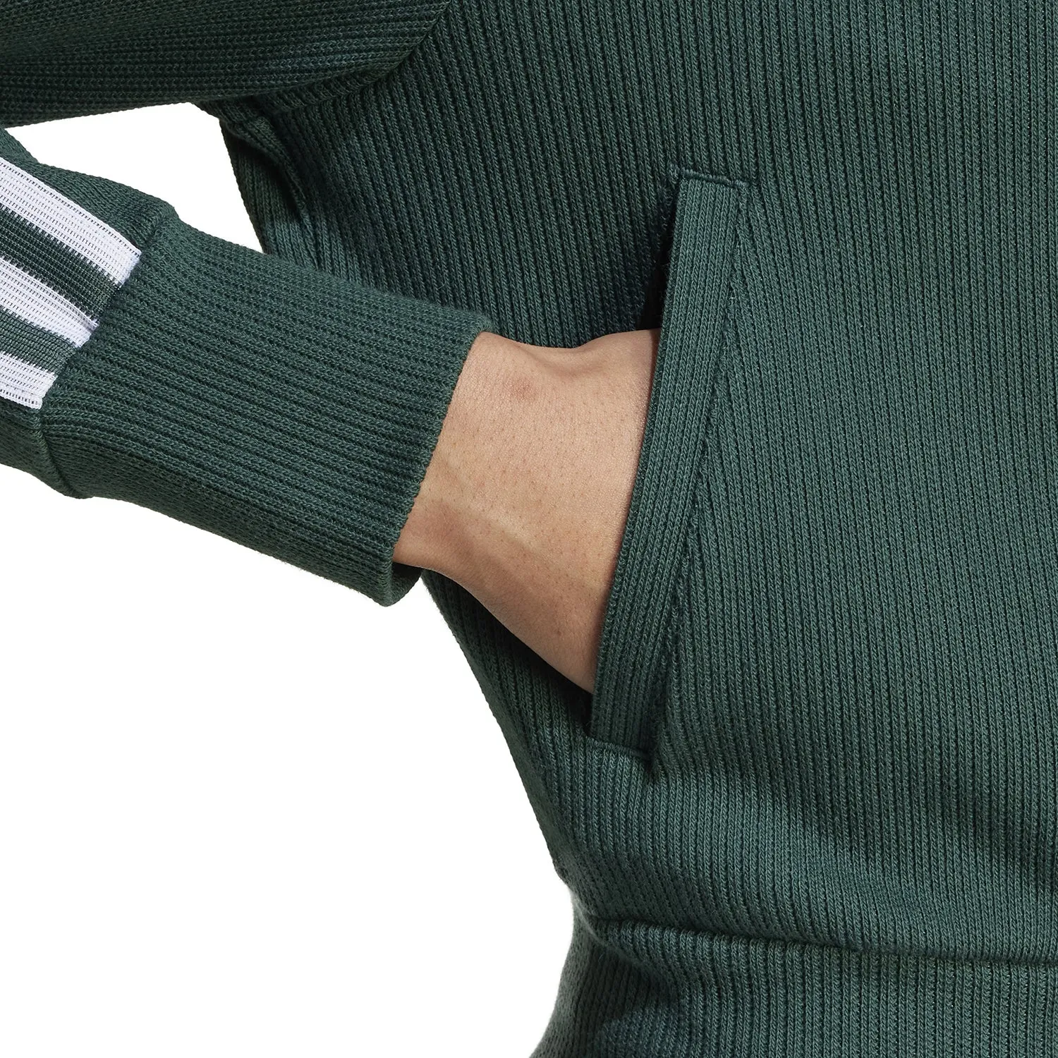 Firebird Knitted Pinstipe Track Jacket - Womens ZeroWaste Production Holiday Glow