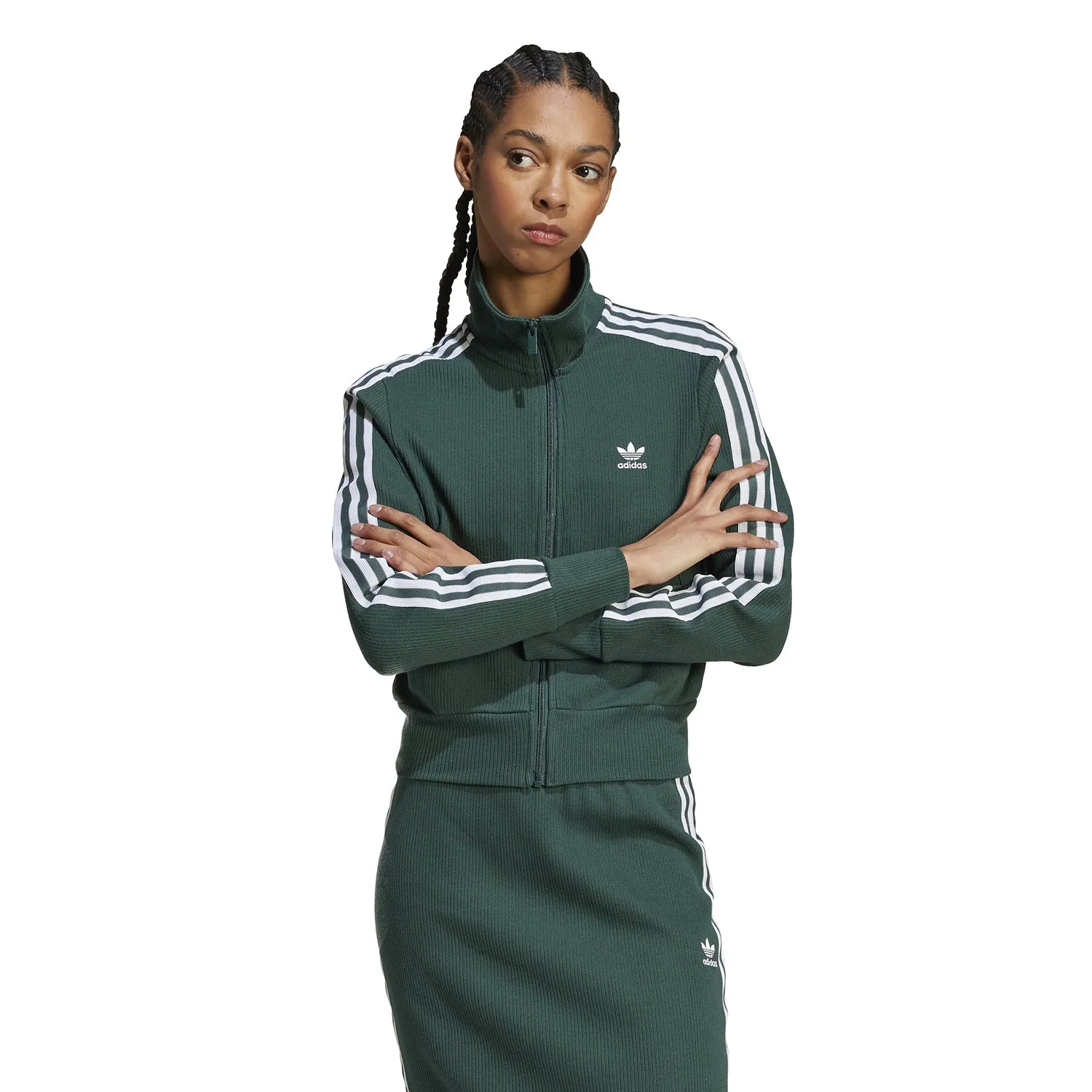 EcoFriendlyTextile Firebird Knitted Pinstipe Track Jacket - Womens