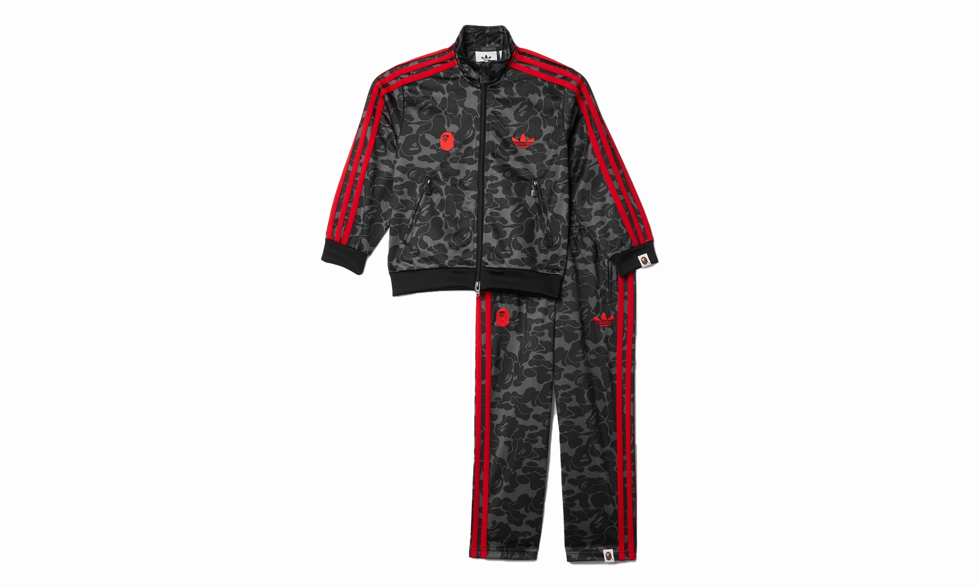 Firebird Tracksuit Kids "BAPE - Black" Flow Core Airtight Zipper