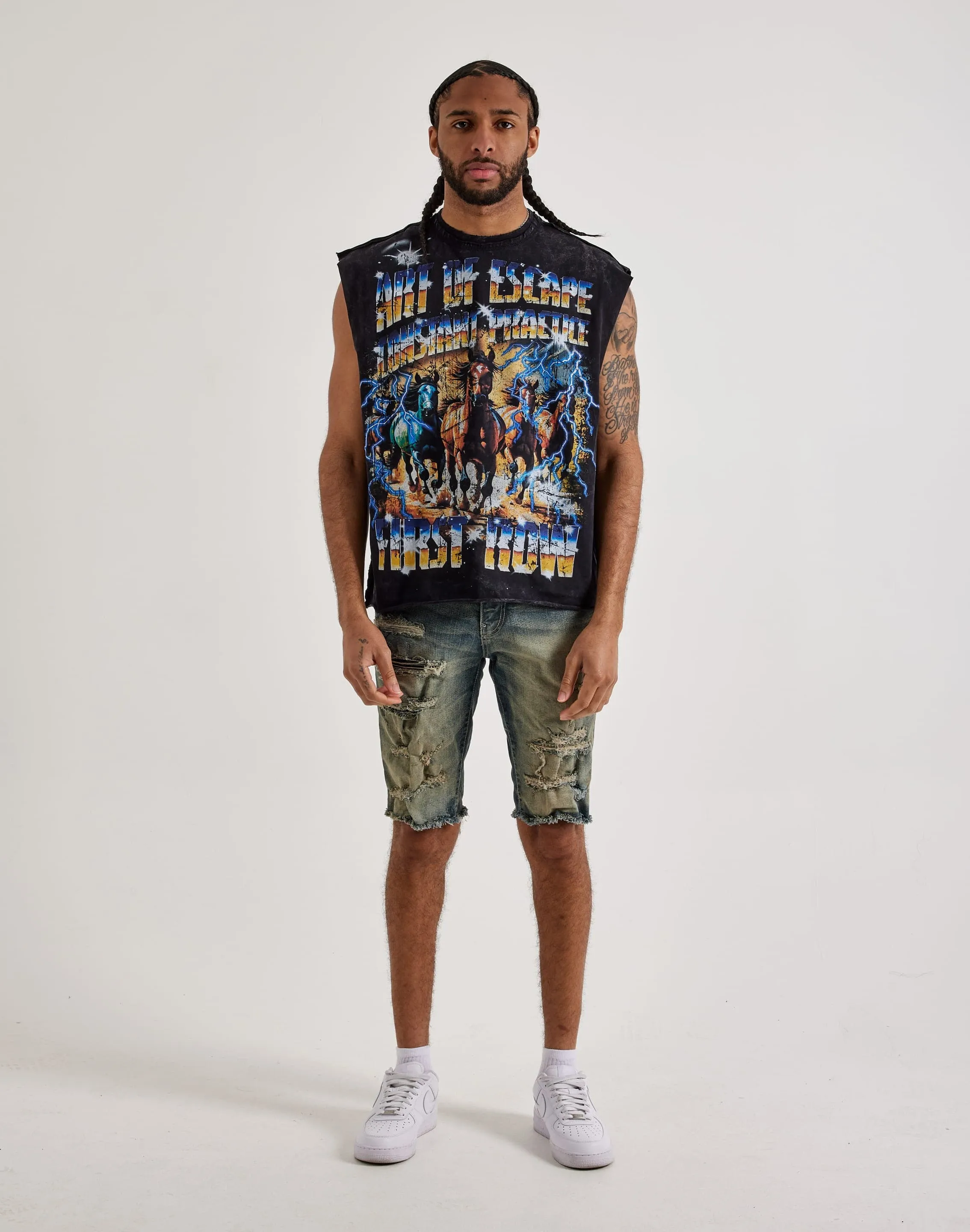 ThermalRegulation AntiPillingFabric First Row Art Of Escape Sleeveless Tee