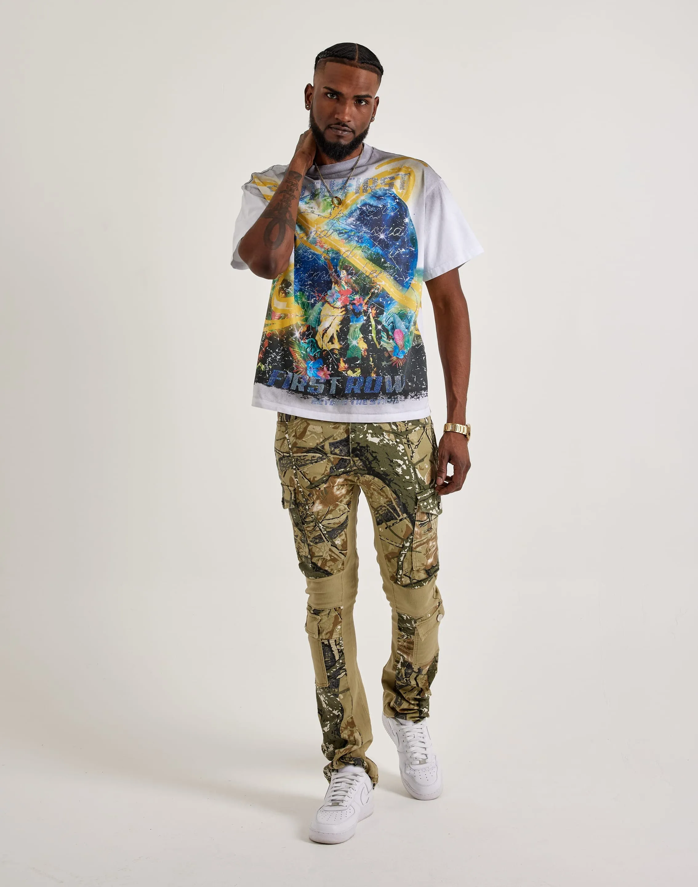 Fresh Ease First Row Beyond The Stars Rhinestone Tee