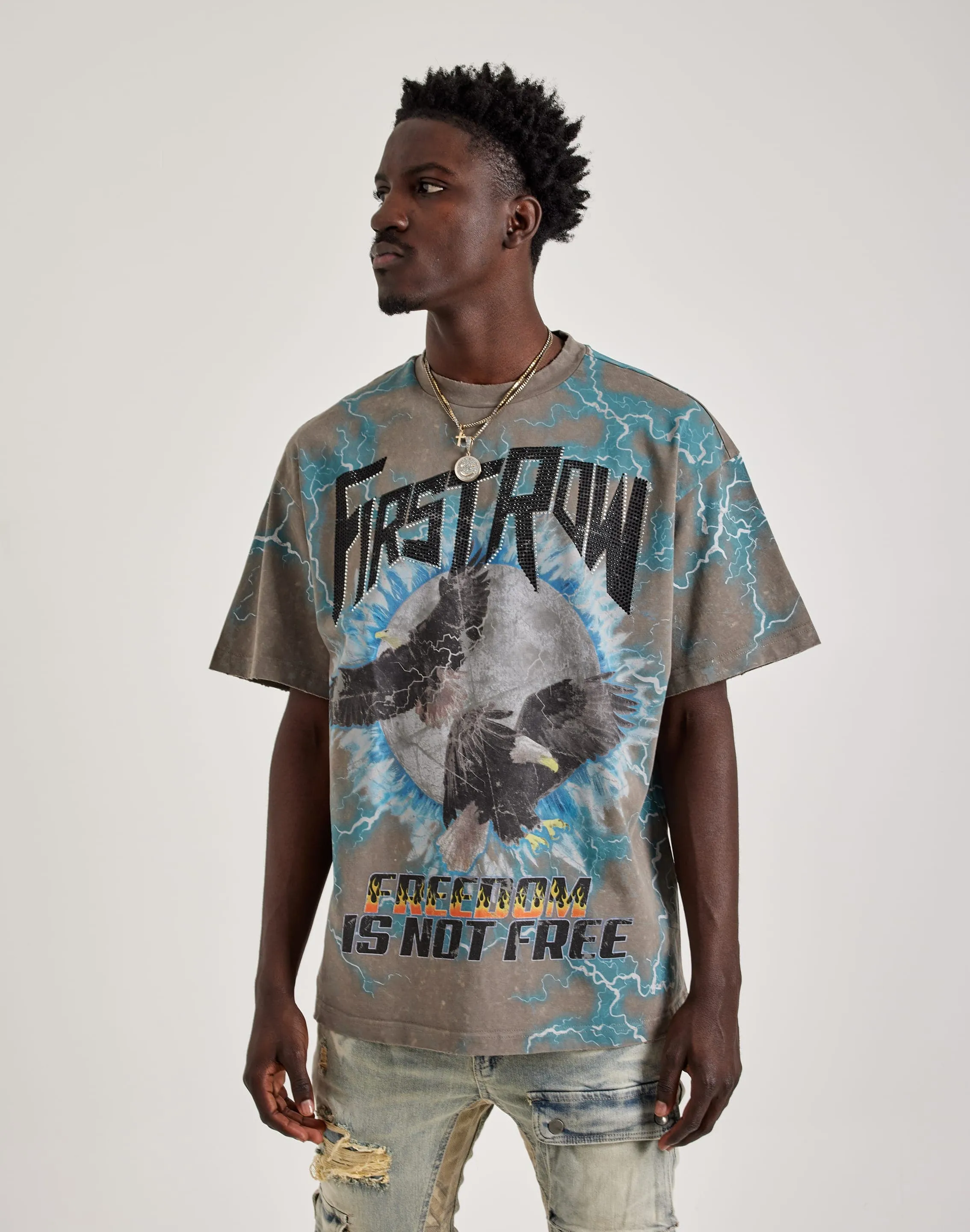 First Row Freedom Is Not Free Tee CompressionEnhanced Cyber Core