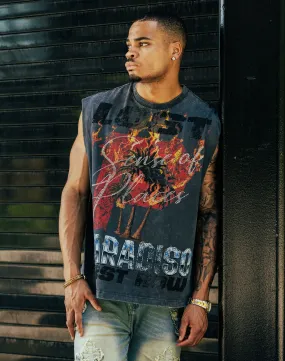 LayeredConstruction First Row Lost Sleeveless Tee