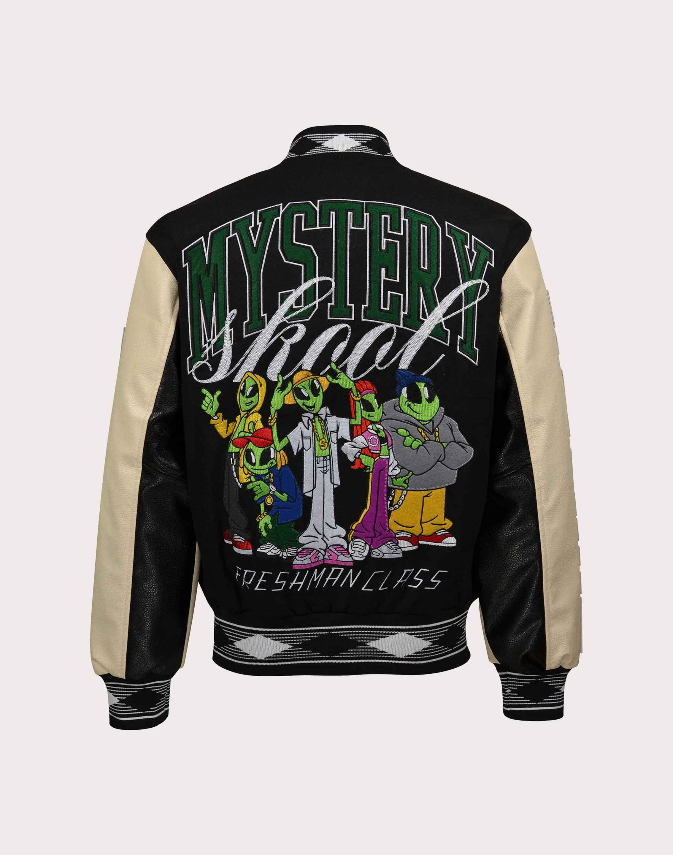 Fable Core MultiPanelDesign First Row Mystery School Varsity Jacket
