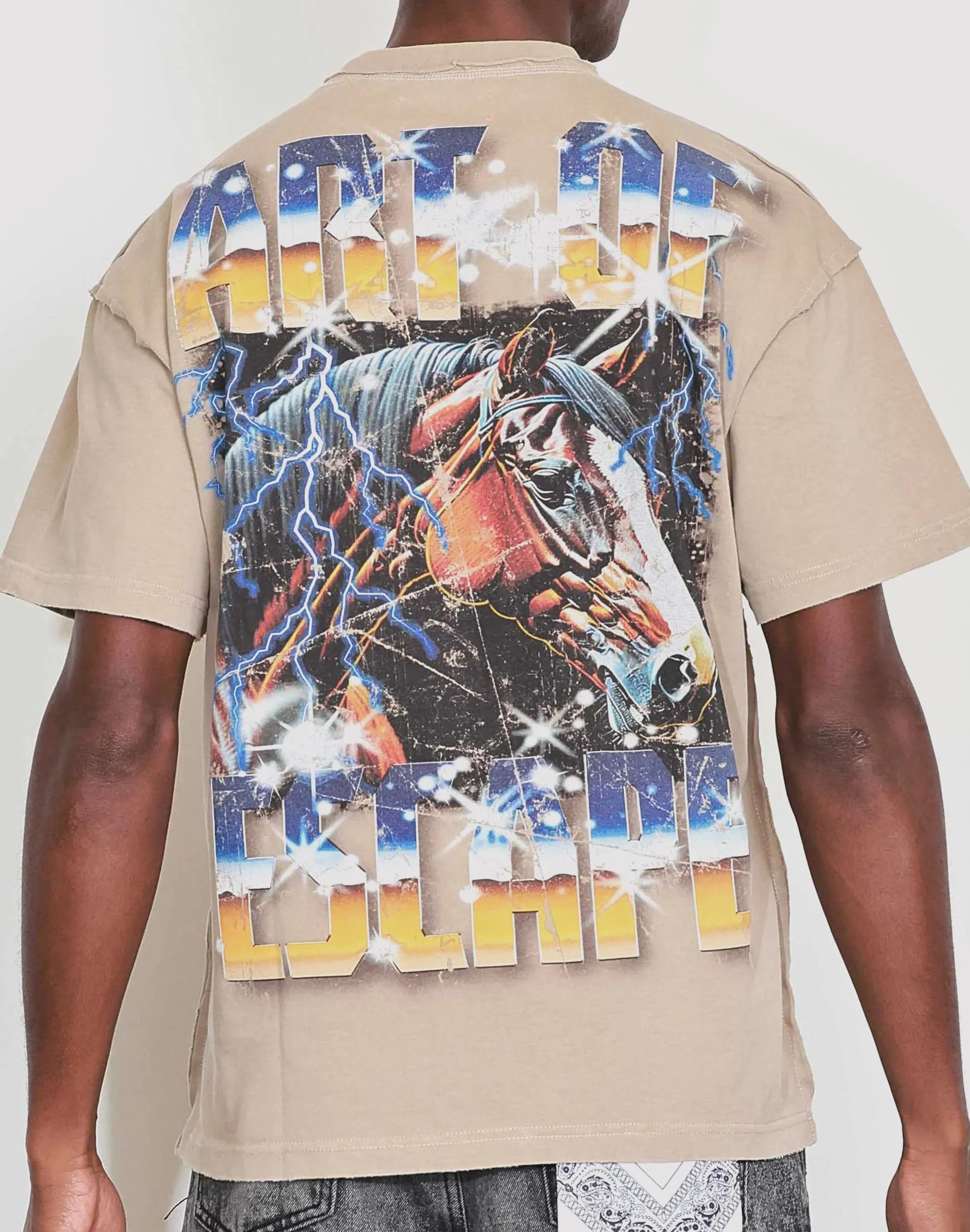 First Row Stampede Tee Antibacterial Treatment Heavy Silk