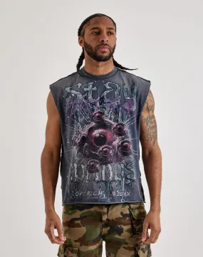 AllSeasonWear StaticFreeLining First Row Stay Curious Sleeveless Tee