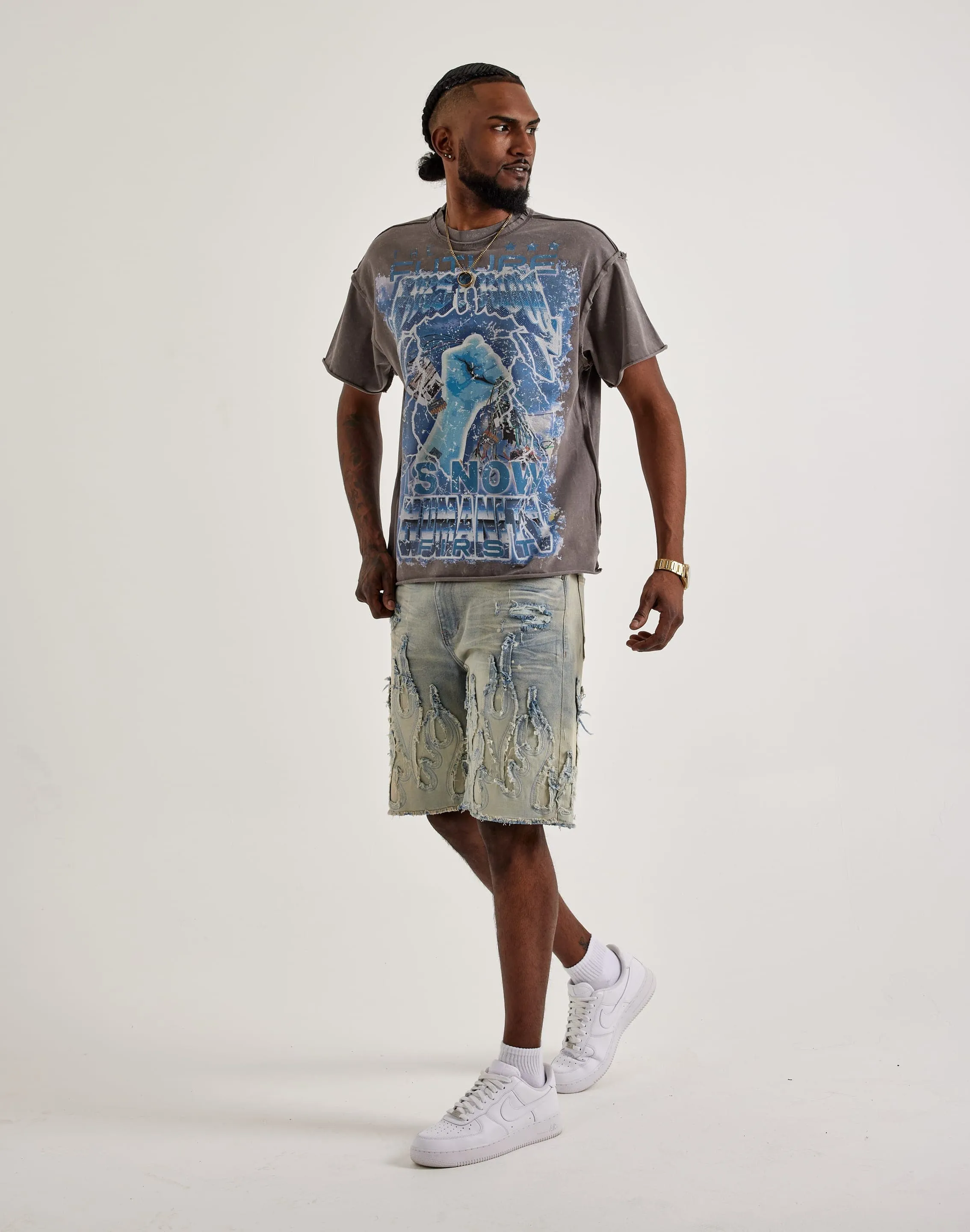 Dense Fit First Row The Future Rhinestone Tee
