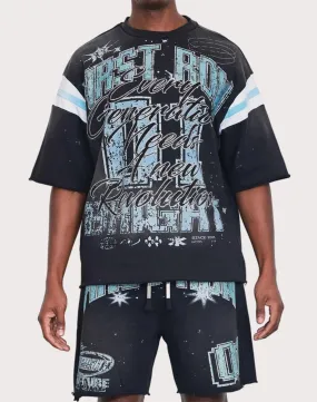 First Row Washed Bright Future Stones Tee Training Fit OdorControl Technology