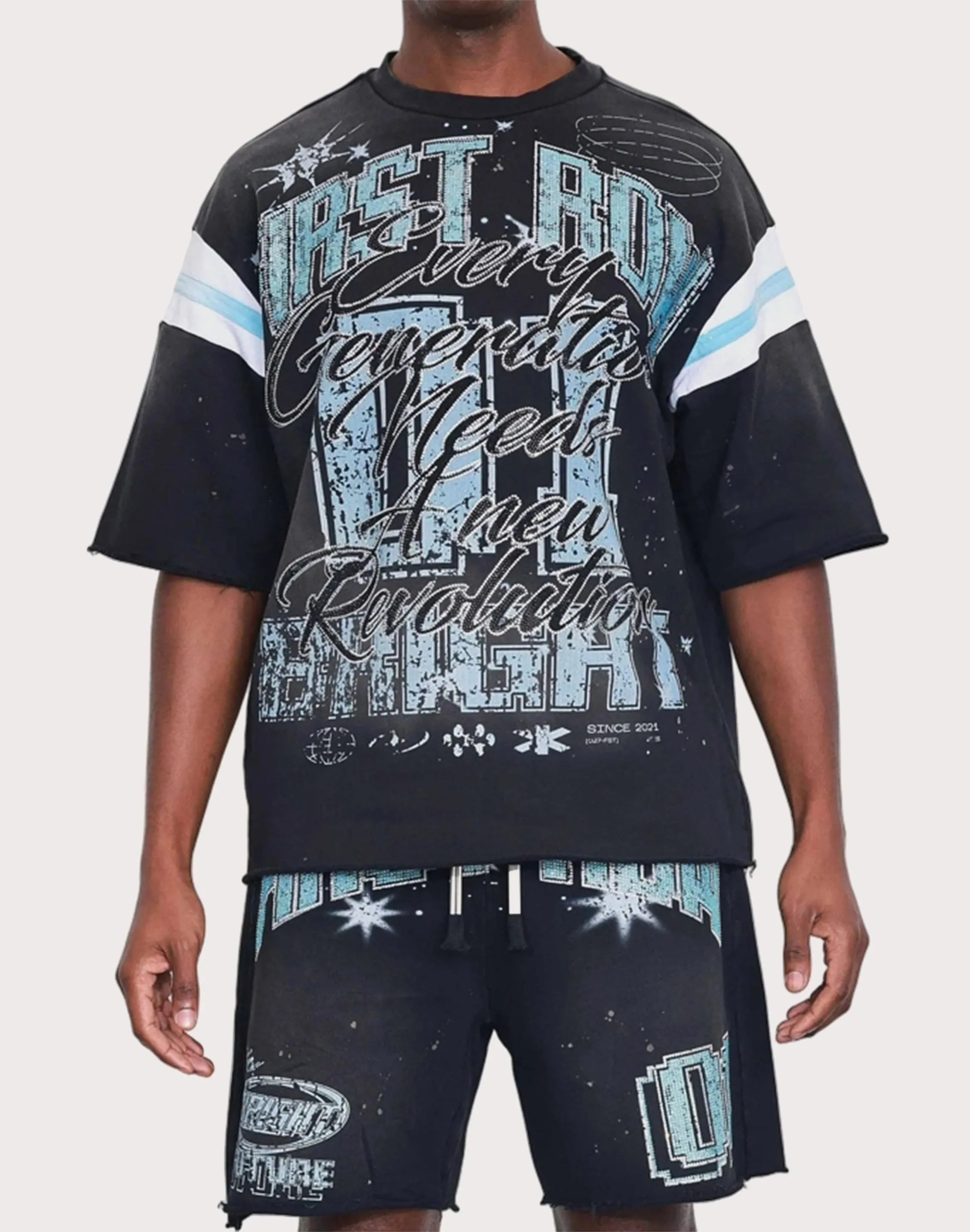 Student Cool Young Edge First Row Washed Bright Future Stones Tee