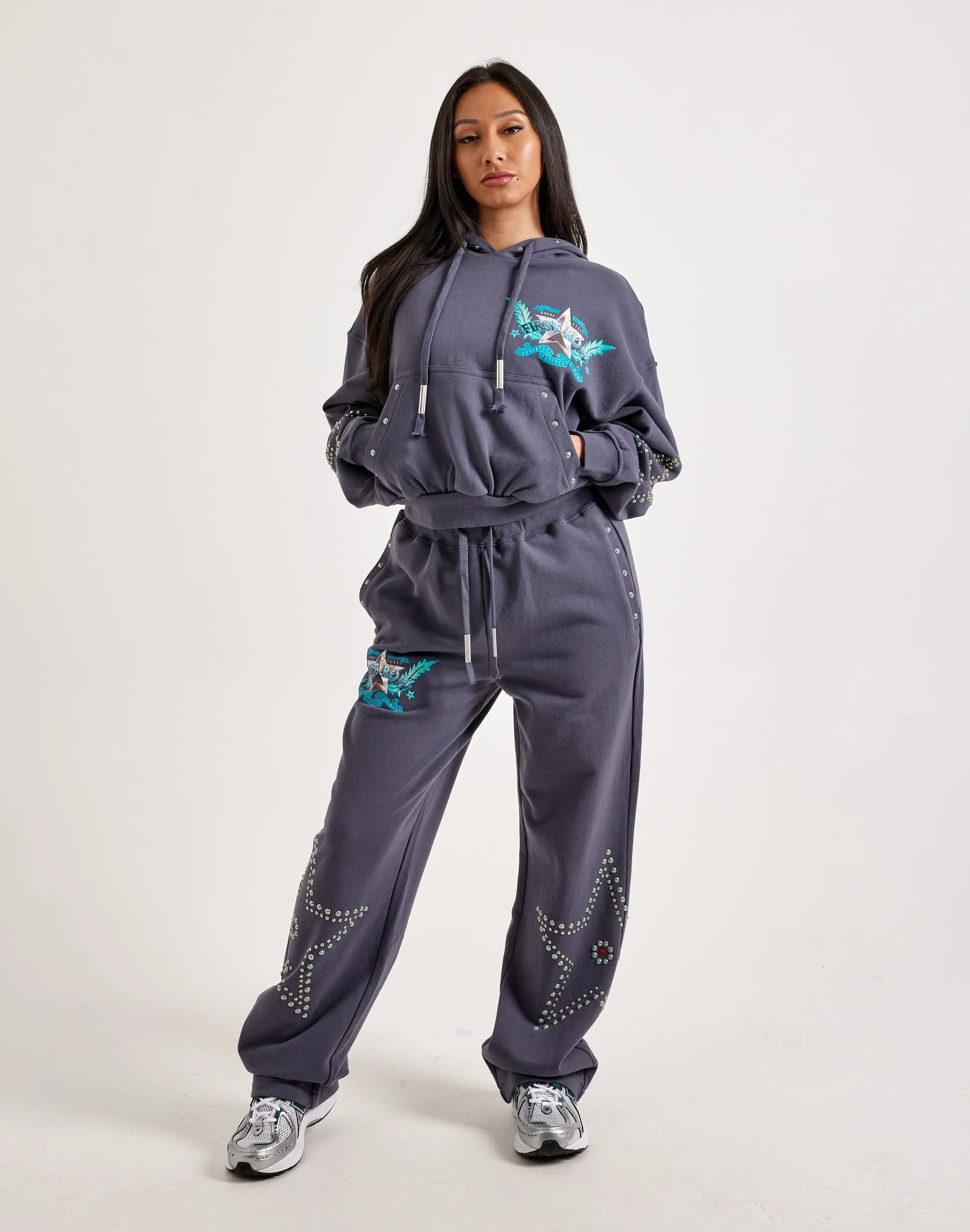 LowMaintenance LowMaintenanceFabric First Row Washed Graphic Pullover Hoodie