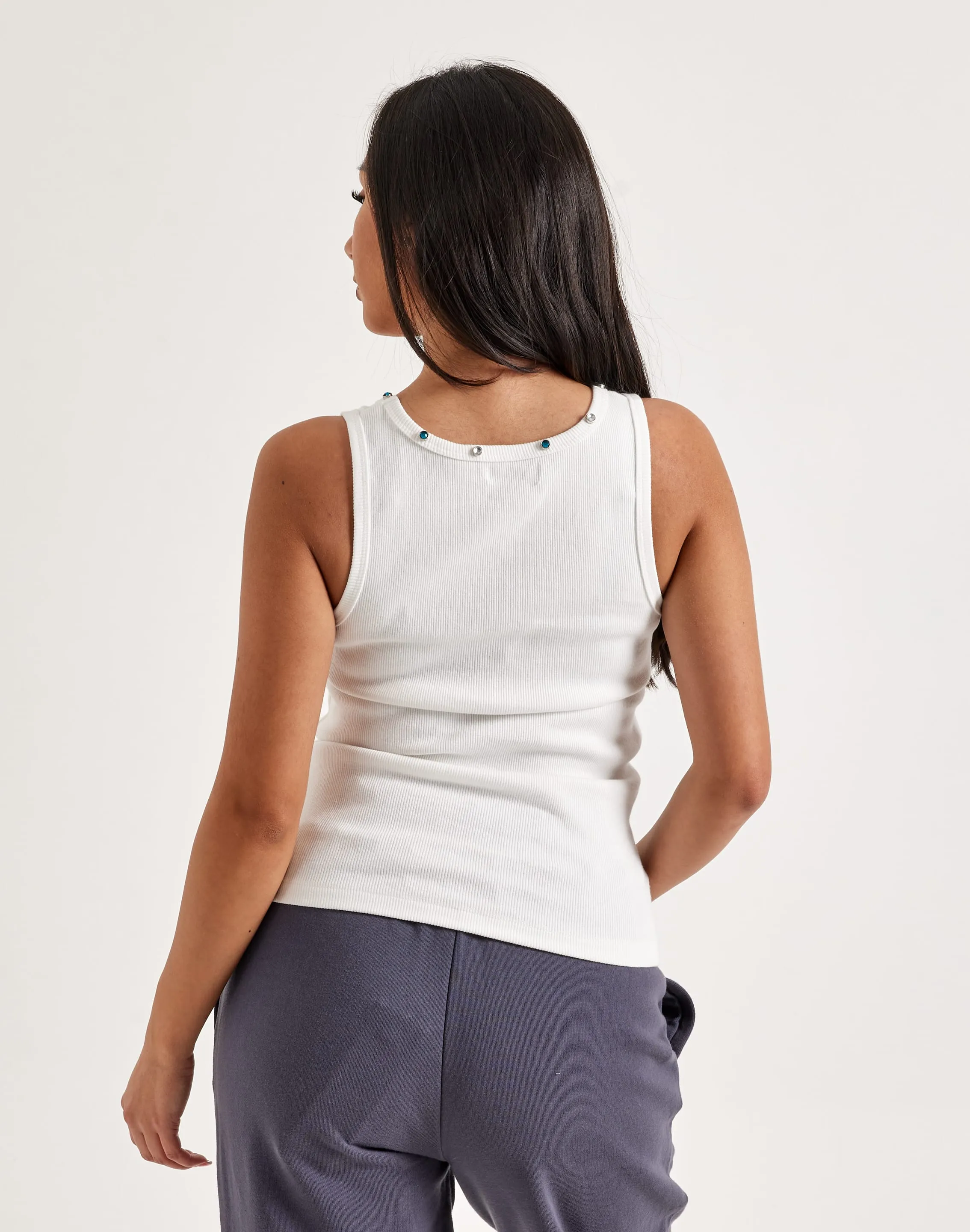 Team Vibe SoftTouch Texture First Row Washed Graphic Tank Top