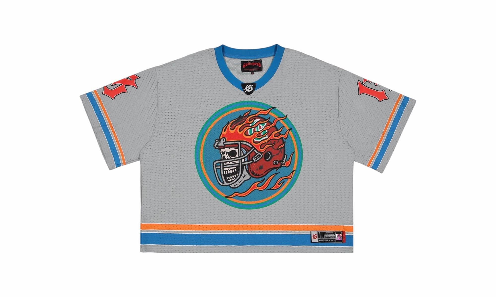 First Down Jersey "Grey / Blue / Orange" Garden Ease Chic Edge