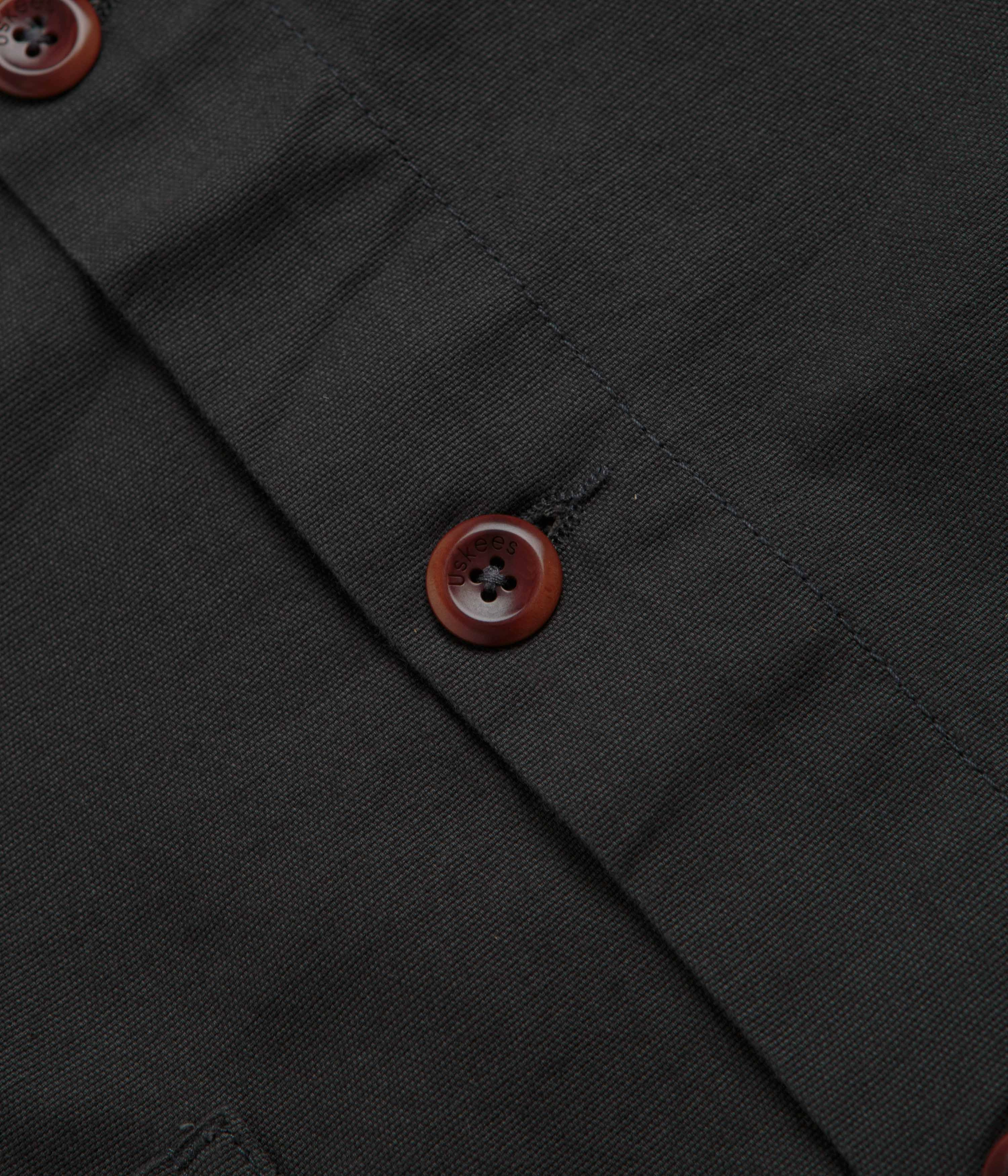 Uskees 3001 Buttoned Overshirt - Charcoal Performance Ready