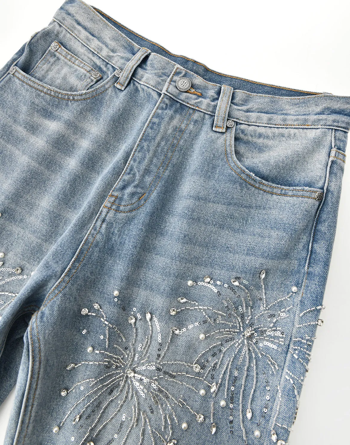 FIREWORK WASH DENIM - BLUE Tropical Glow