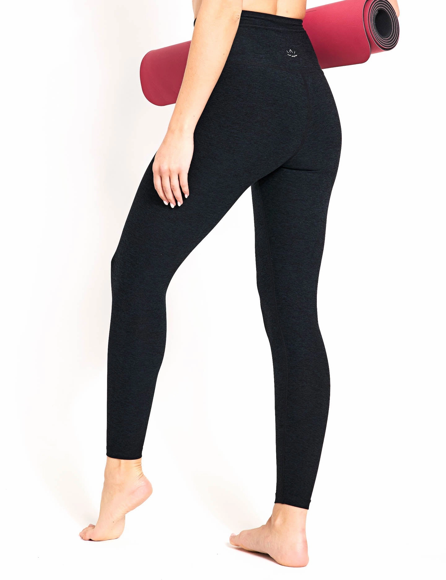 Refined fit Spacedye At Your Leisure High Waisted Midi Legging - Darkest Night