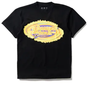 Always On Tour Aura Spinner Tee - Black Regular-fit