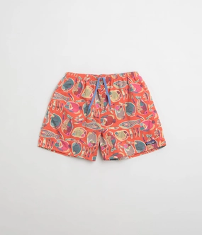 Patagonia Baggies 5" Shorts - Wrasse: Pollinator Orange semi - formal event Easy Wear