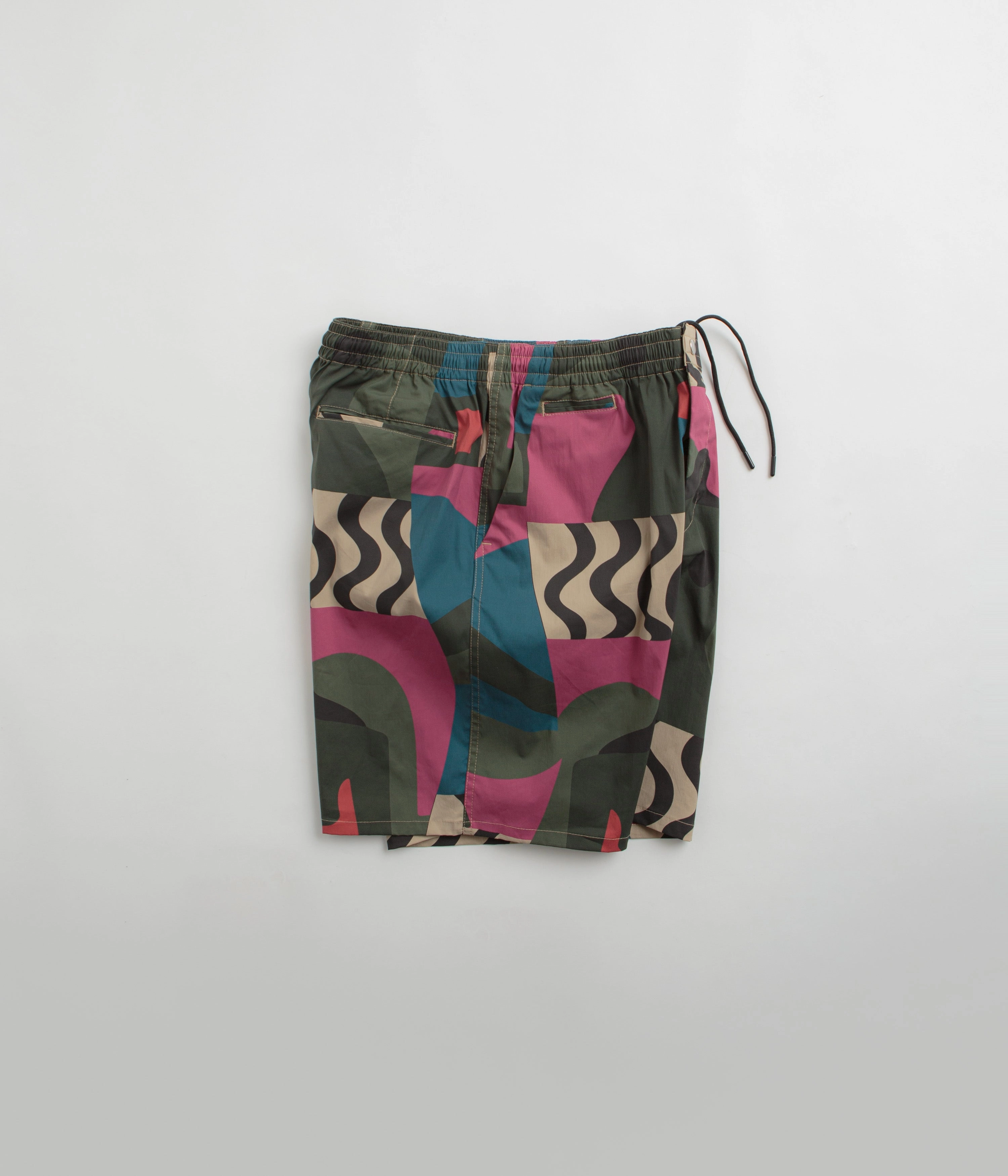 Travel Style by Parra Distorted Camo Shorts - Pink