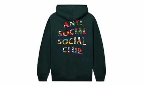 Flag Collage Hoodie "Alpine Green"