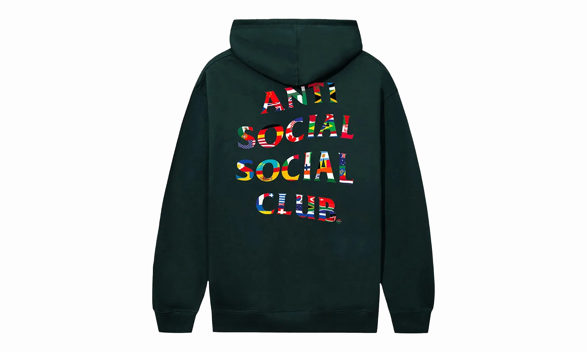 Flag Collage Hoodie "Alpine Green"
