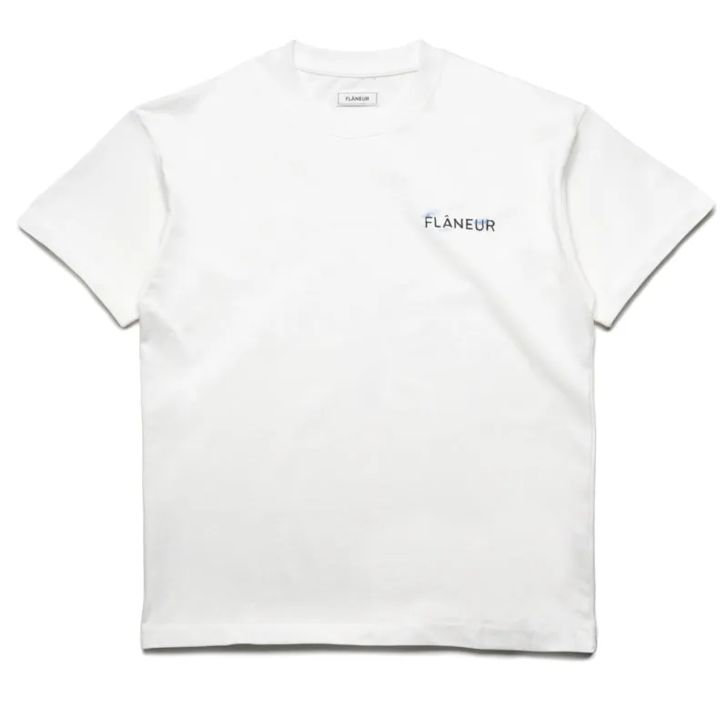 flared silhouette Flaneur Aeronautique Tee - White