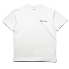 flared silhouette Flaneur Aeronautique Tee - White