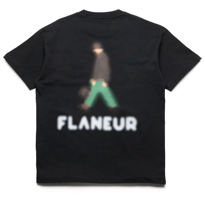 car venue beads Flaneur Blurred Stroller Tee - Black