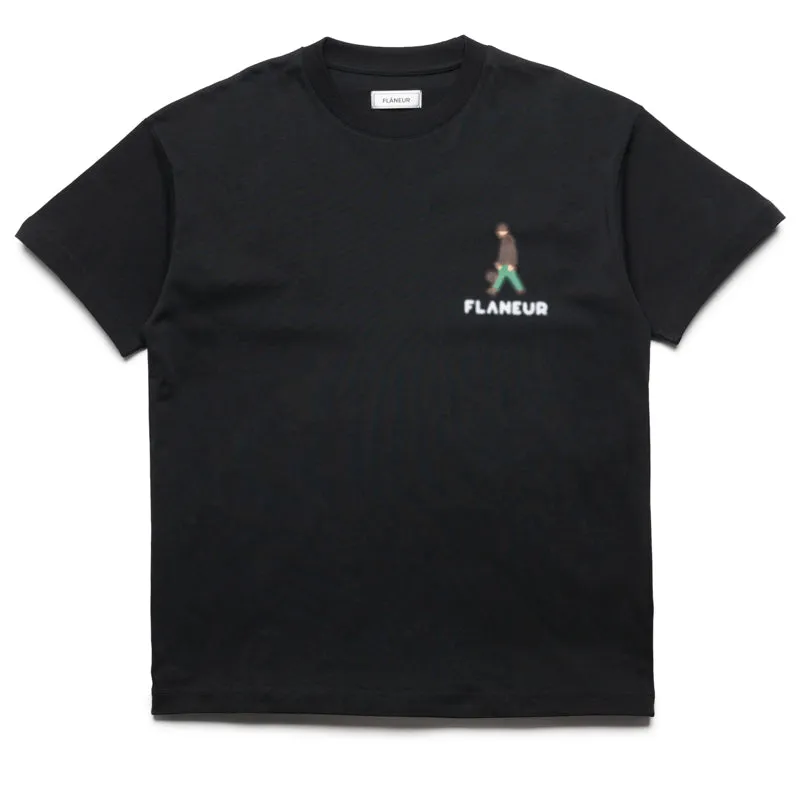 Flaneur Blurred Stroller Tee - Black In-demand Interview