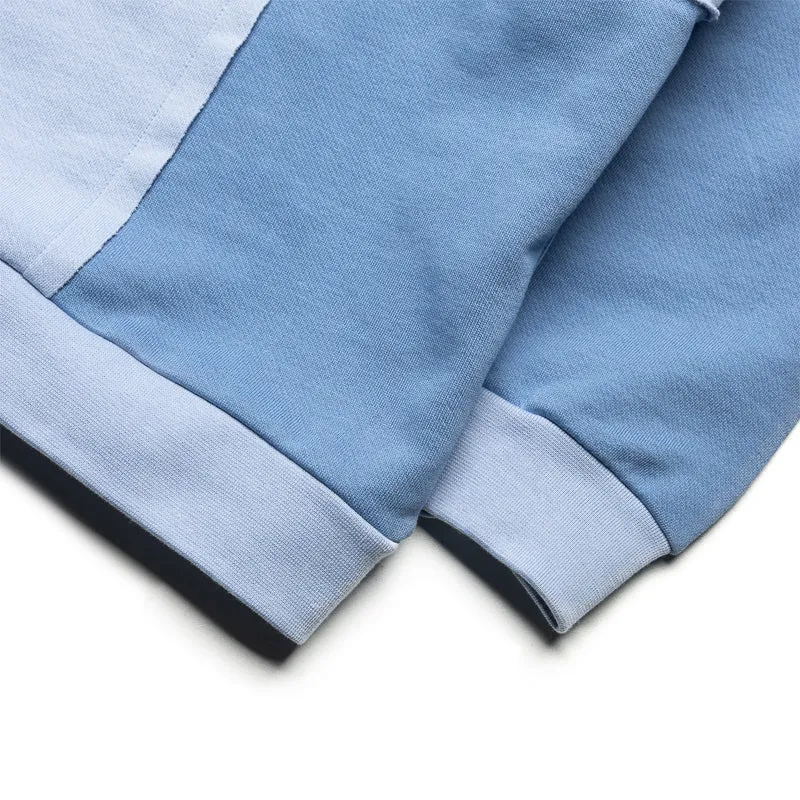 Flaneur Cut & Sew Hoodie - Blue Music Festival Style Heavyweight Material