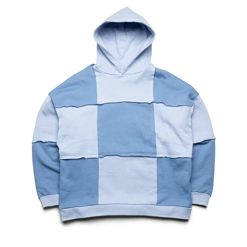City Wear Style Flaneur Cut & Sew Hoodie - Blue