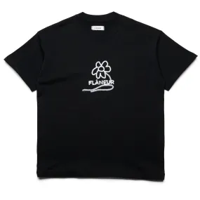 casino venue Flaneur Flower Stalk Tee - Black