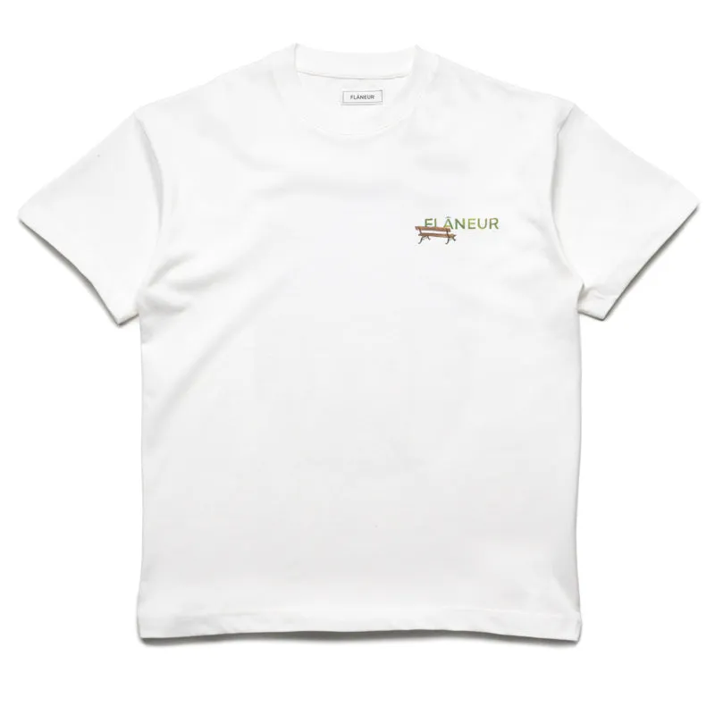 Zipped Flaneur Lanterns Of Love Tee - White