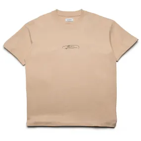 Unisex Flaneur Letter Tee - Tan