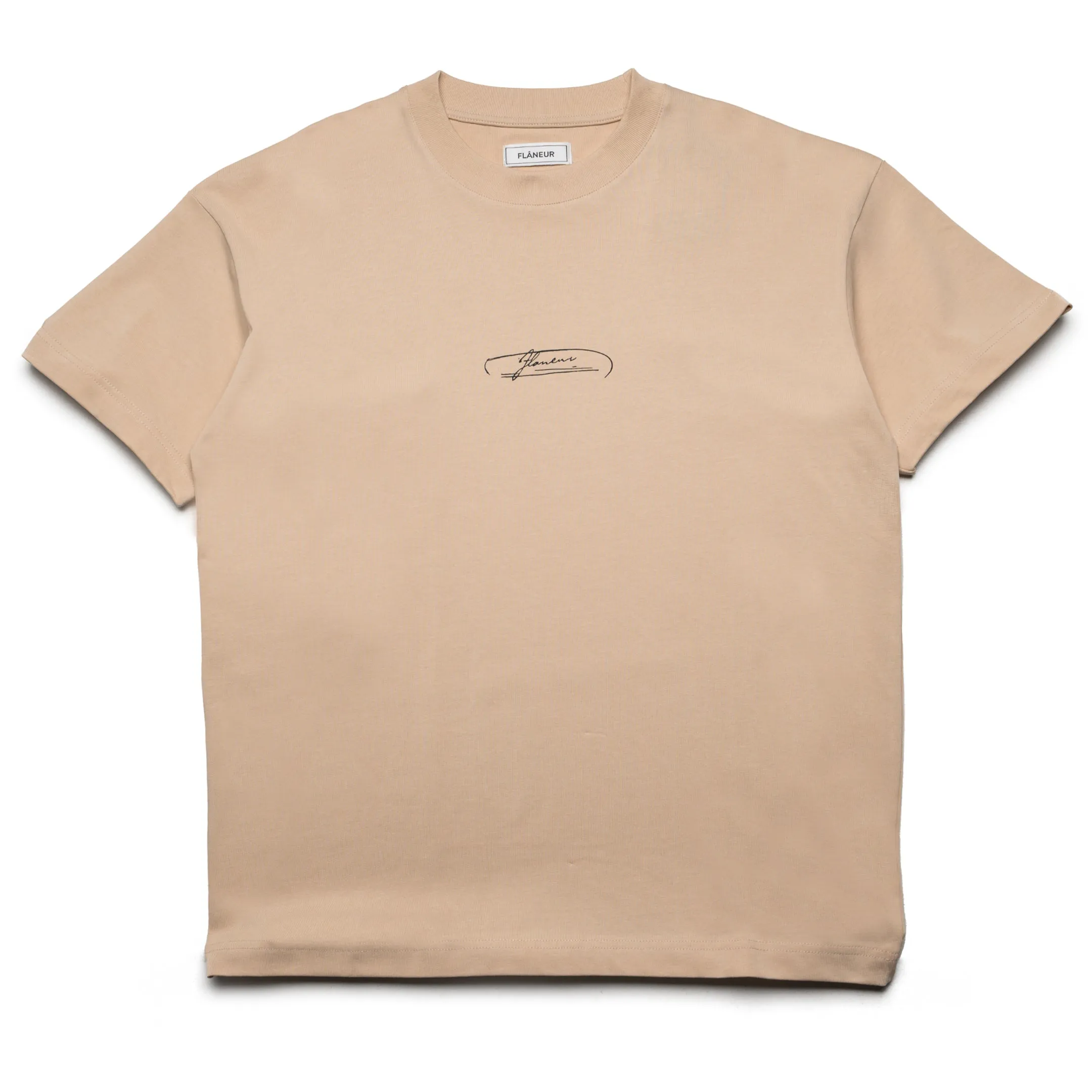 office event floral Flaneur Letter Tee - Tan