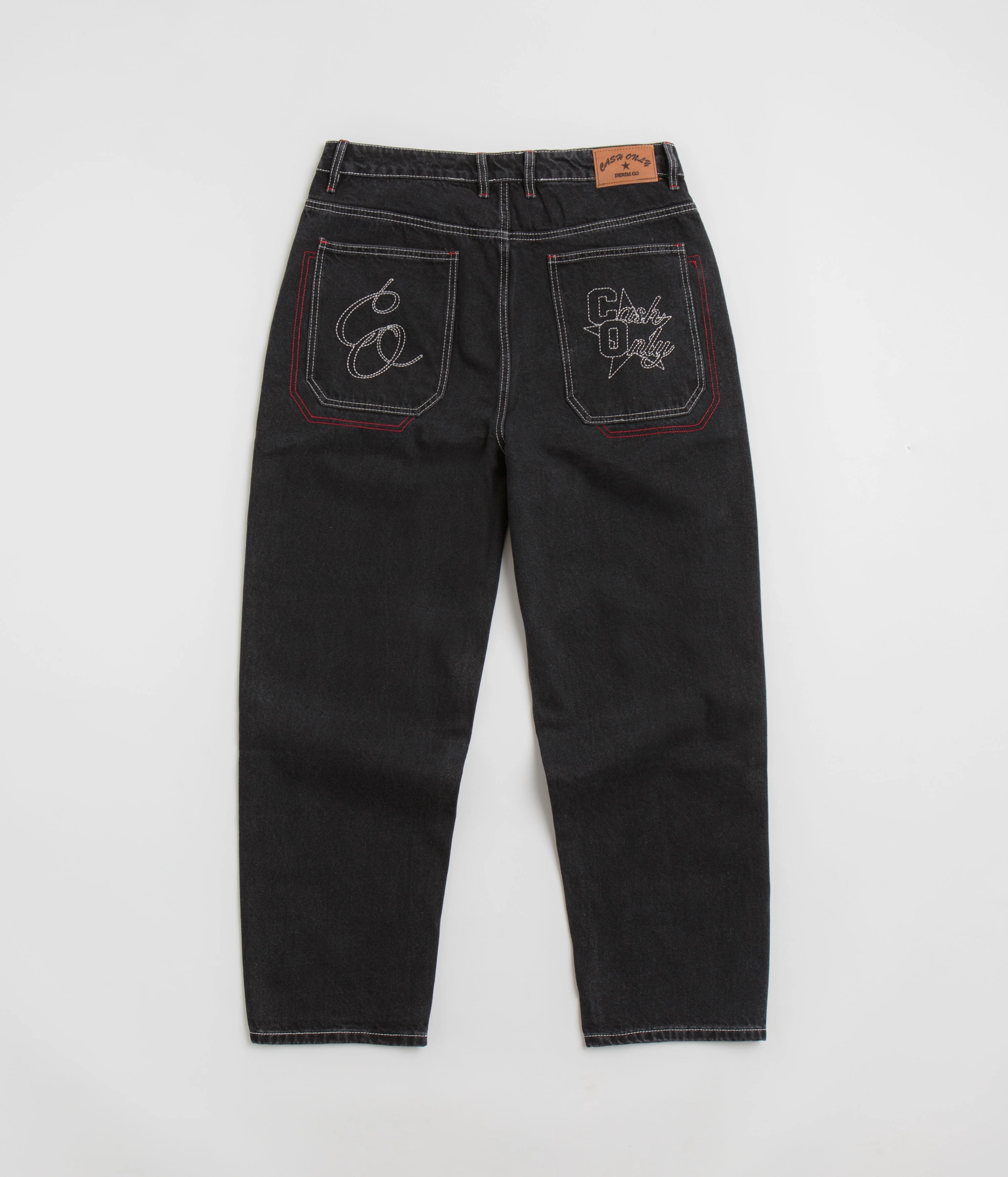Cash Only Halftime Jeans - Distressed Black Side slits
