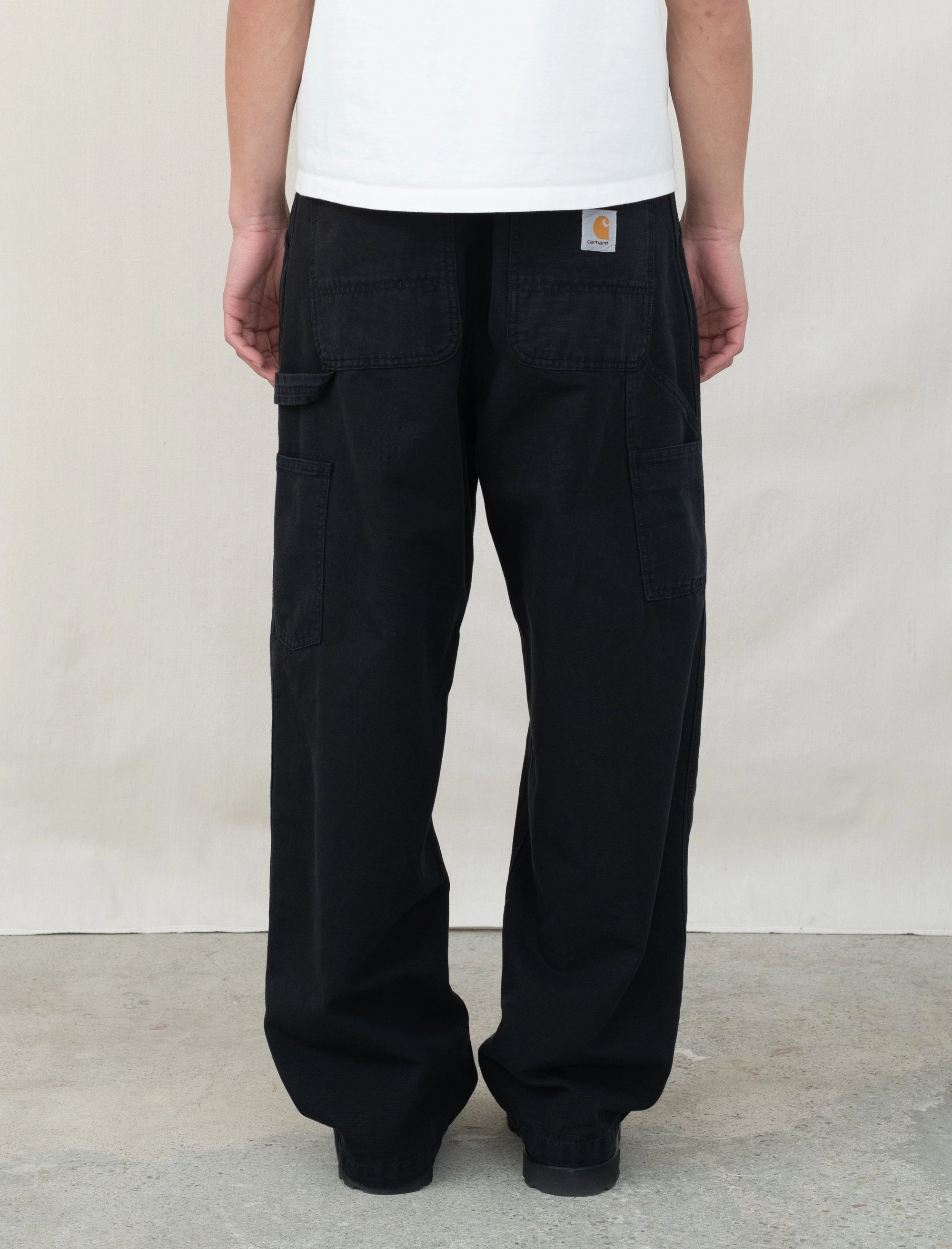 OG Single Knee Pant Black (Stone Wash) Stretchy Waist Windproof Membrane