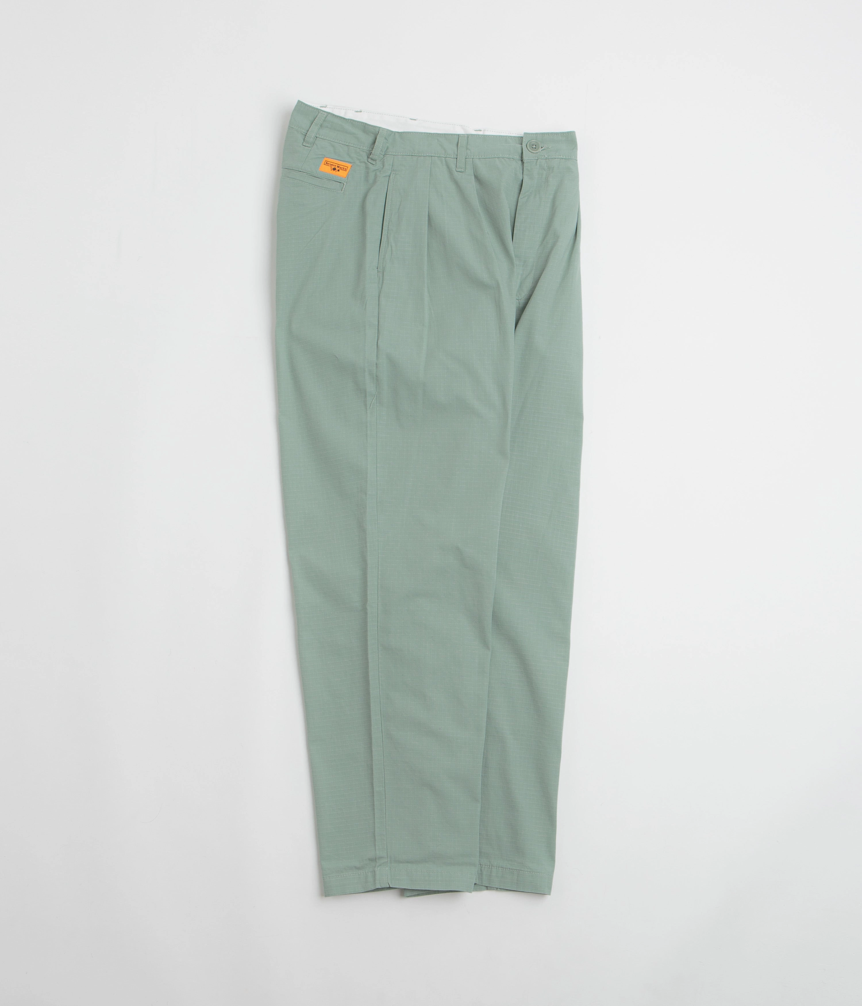 FlameRetardantTreatment Laser Cut Edges Service Works Ripstop Part Timer Pants - Sage