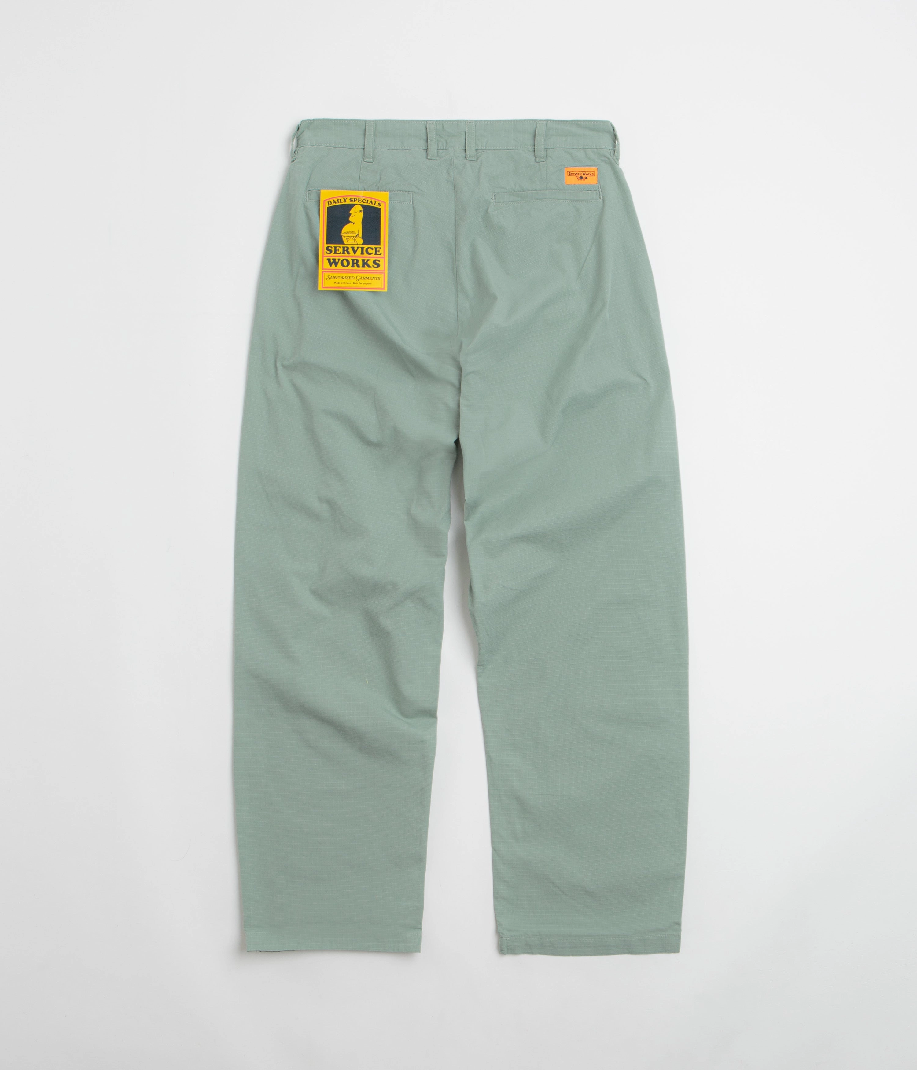 Functional Look WindResistantMaterial Service Works Ripstop Part Timer Pants - Sage