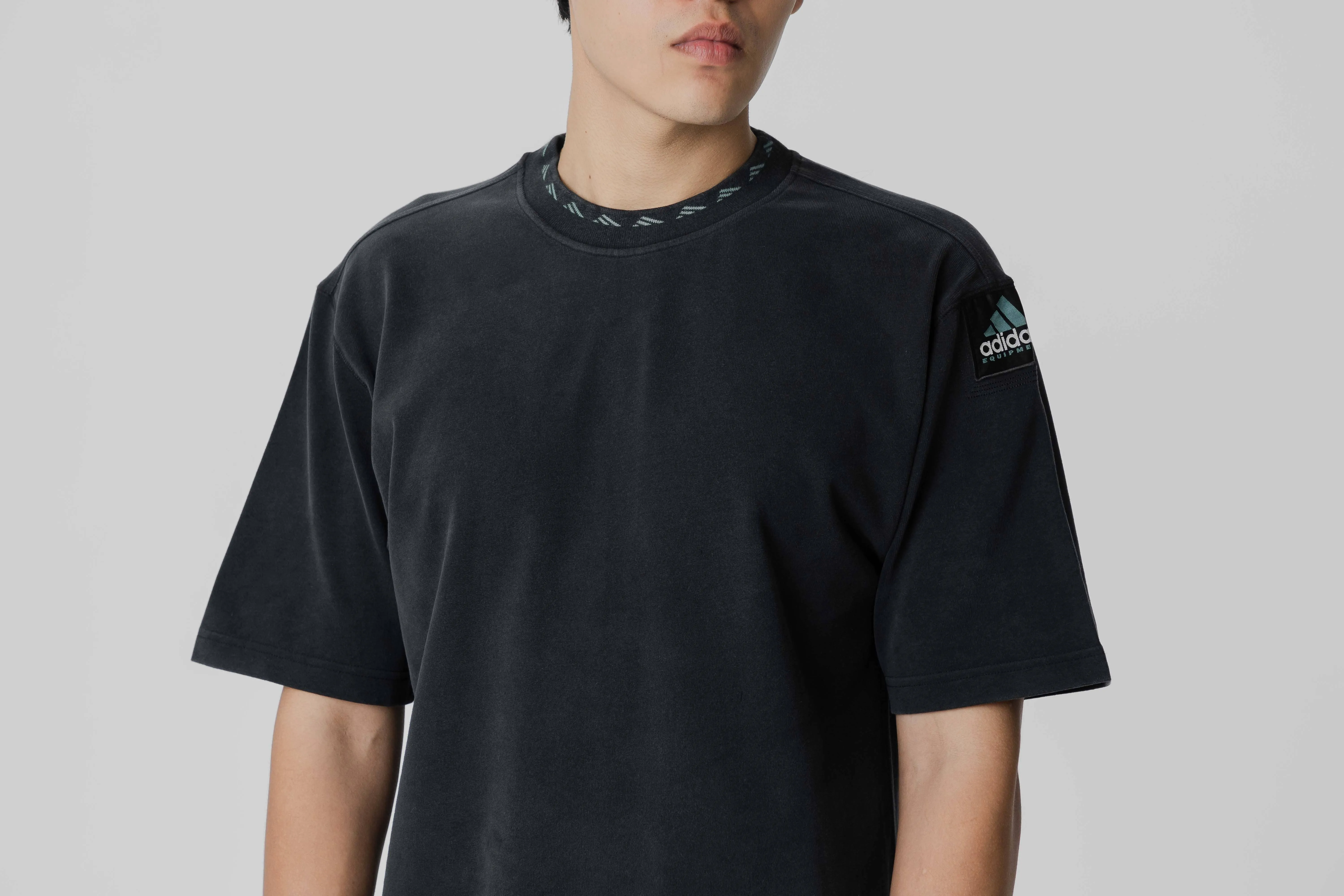 adidas EQT SS Tee 'Black' HighStretch Double Stitched Hem