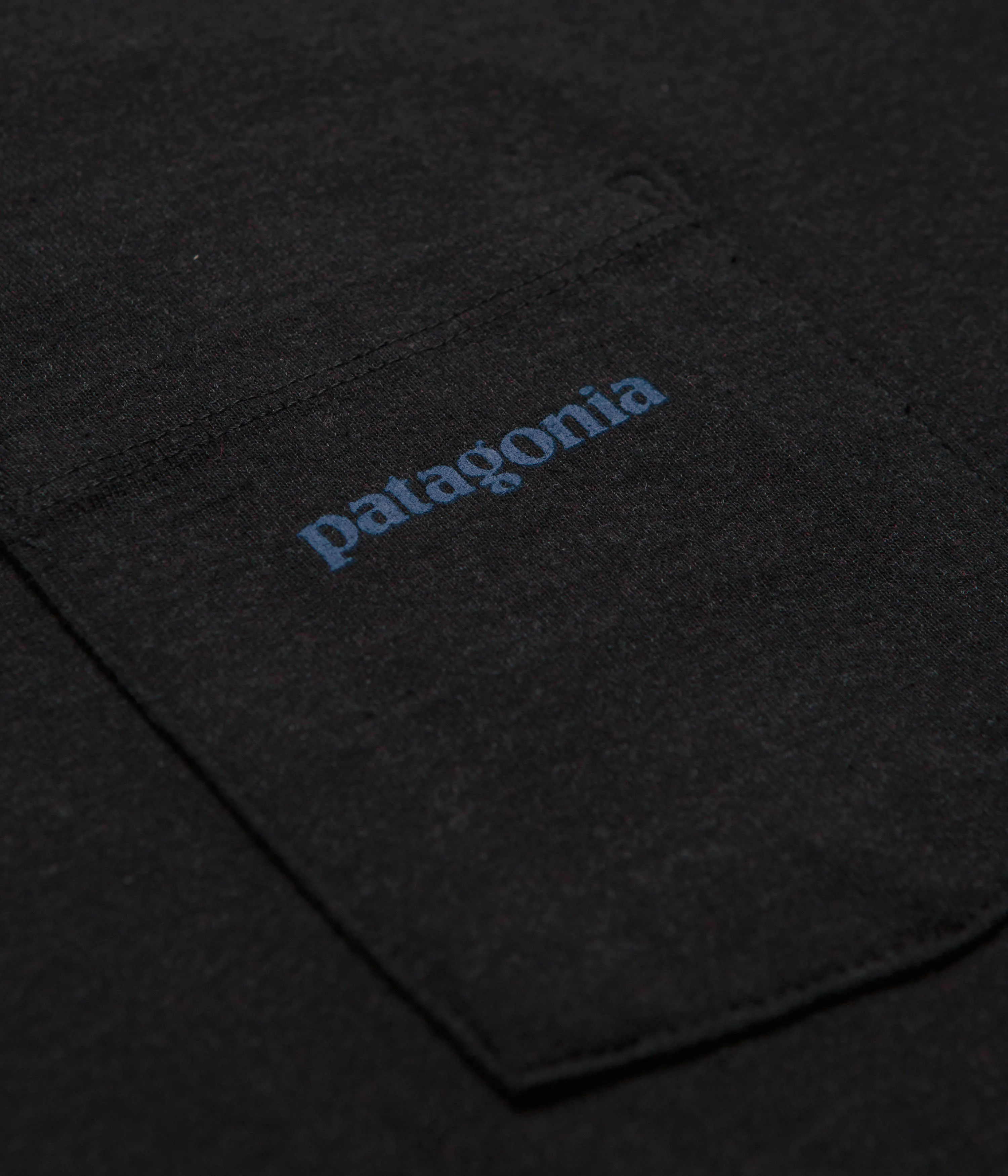 Comfortable Patagonia Boardshort Logo Pocket Responsibili-Tee T-Shirt - Ink Black