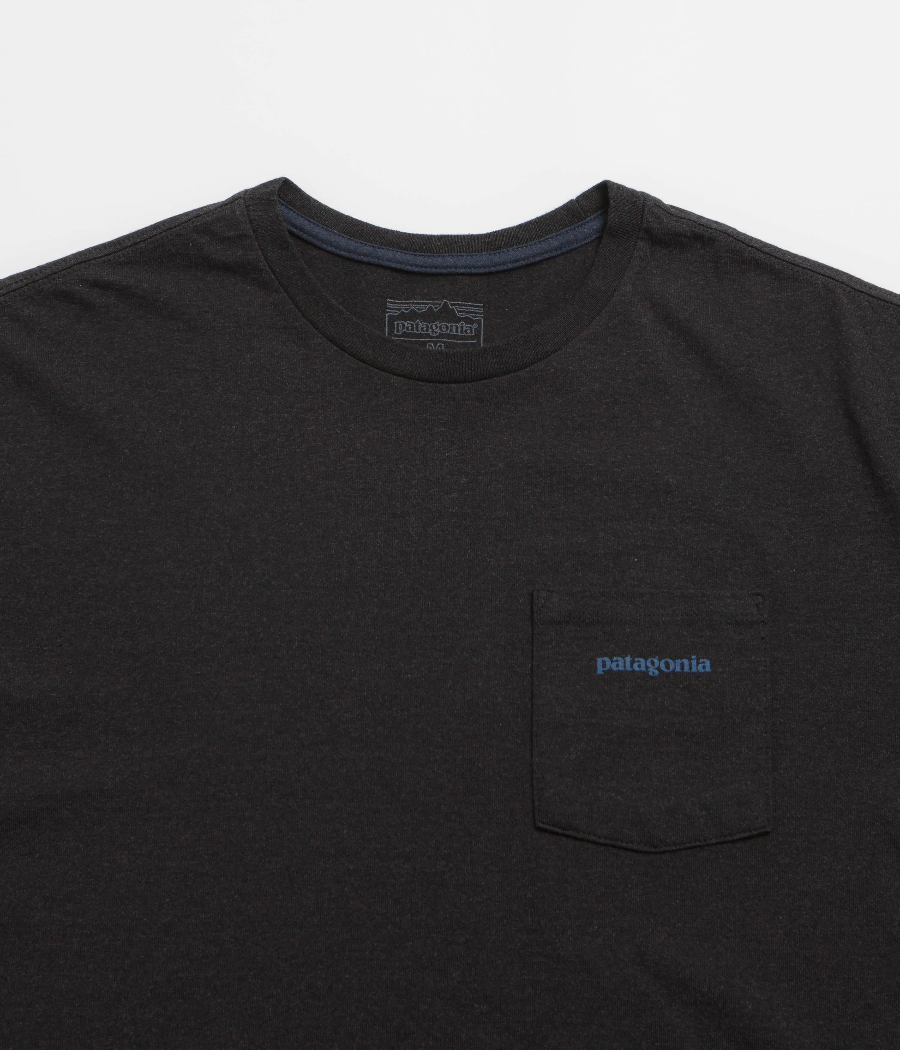 Patagonia Boardshort Logo Pocket Responsibili-Tee T-Shirt - Ink Black Size medium