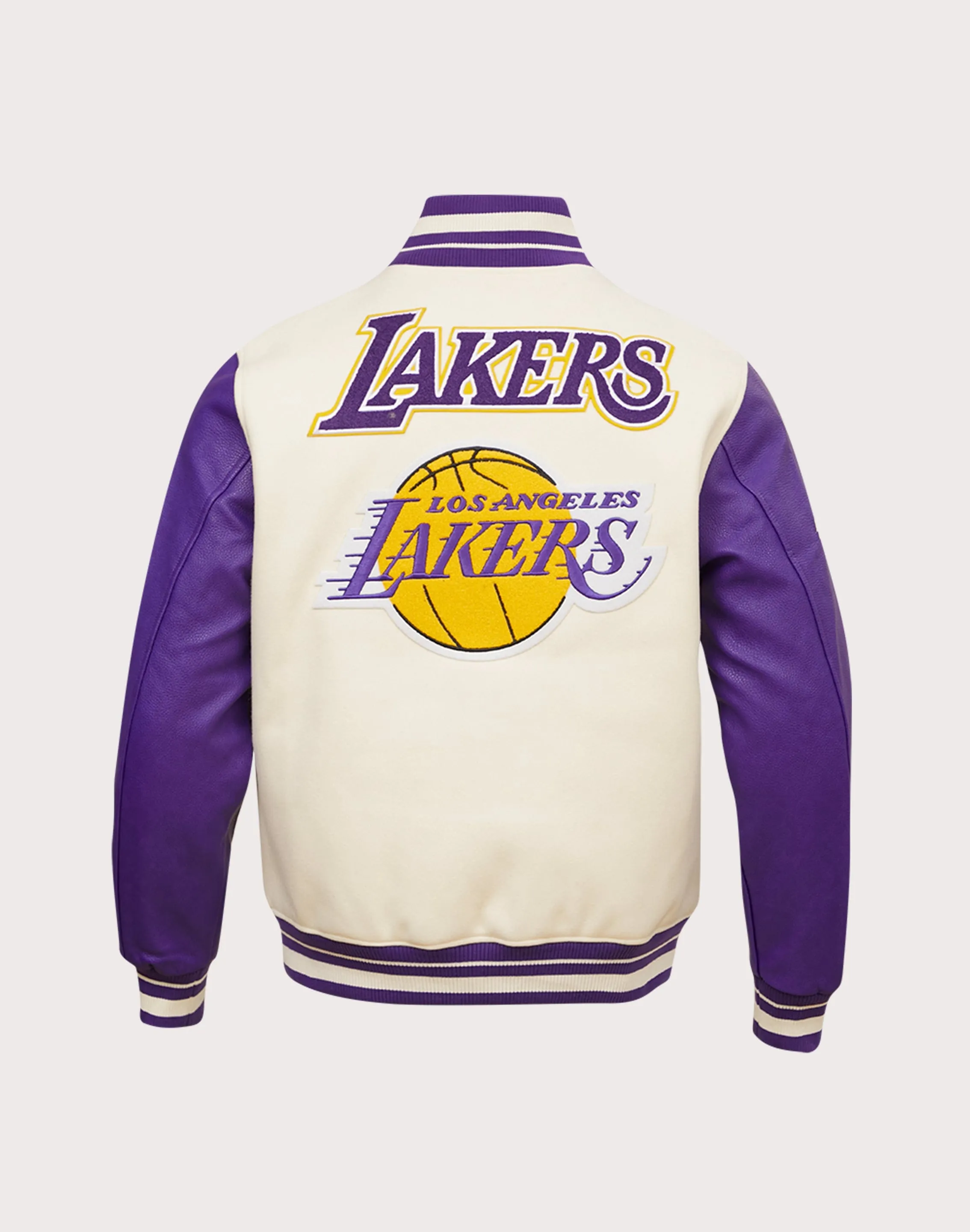 Campus Vibe Pro Standard NBA Los Angeles Lakers Retro Classic Rib Wool Varsity Jacket