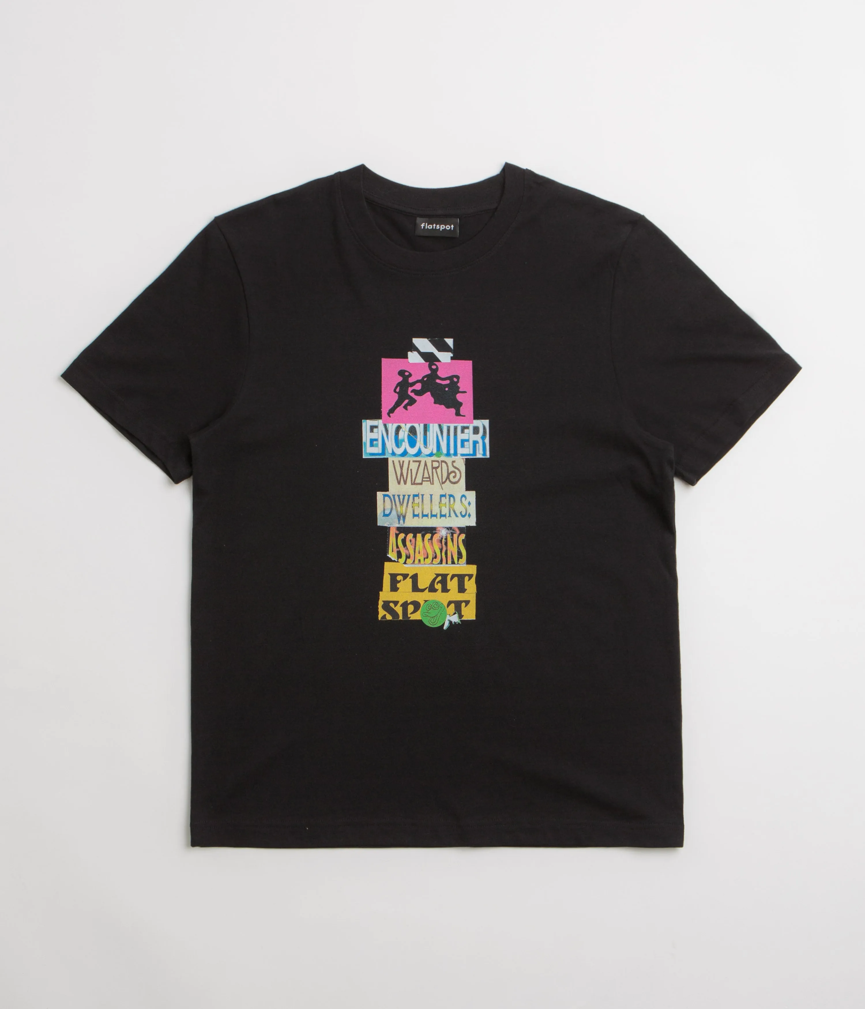subtle hem flatspot Encounter T-Shirt - Black